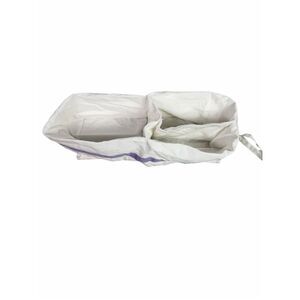 Pottery Barn Kids Cotton White Purple Harper Basket Liner with Dividers